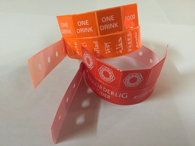 Vinyl 4 stub wristband