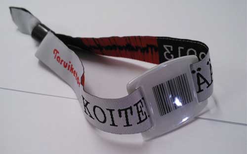 Fabric Wristband with Data Code